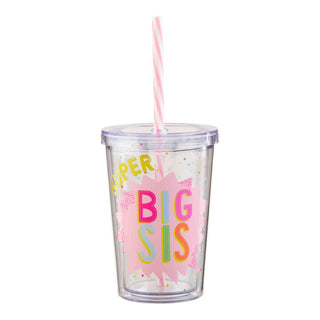 Mud Pie Big Sibling Tumbler with Straw, Mud Pie, Big Brother, Big Brother Cup, Big Sibling Tumbler with Straw, Big Sister, Big Sister Cup, cf-type-cup, cf-vendor-mud-pie, JAN23, Mud Pie, Mud 