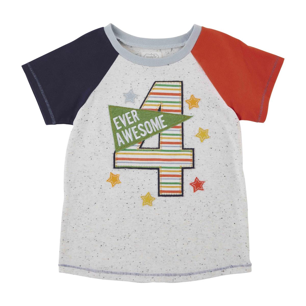 Mud Pie Birthday Boy Shirt - 4 Ever Awesome Basically Bows & Bowties Mud Pie Birthday Boy Shirt - 4 Ever Awesome Basically Bows & Bowties