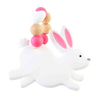 Mud Pie Bunny Silicone Teether, Mud Pie, Baby Shower Gift, Boy Baby Shower Gift, Bunny, Bunny Teether, cf-type-teether, cf-vendor-mud-pie, Easter, Easter Basket, Easter Basket Ideas, Easter B