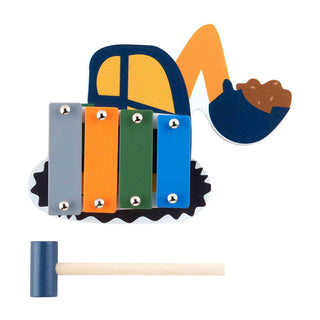 Mud Pie Construction Wood Xylophone Toy, Mud Pie, Bulldozer, Cement Truck, cf-type-instrument, cf-vendor-mud-pie, Construction, Construction Wood Xylophone Toy, Dump Truck, Mud Pie, Mud Pie W