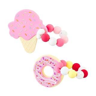Mud Pie Dessert Silicone Teether, Mud Pie, Baby Shower Gift, Boy Baby Shower Gift, cf-type-teether, cf-vendor-mud-pie, Dessert Teether, Donut, Football, ice cream, JAN23, Mud Pie, Mud Pie Sil