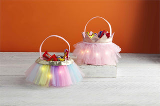 Mud Pie Light Up Halloween Tutu Treat Bag, Mud Pie, Bags, Boo Basket, cf-vendor-mud-pie, Halloween, Halloween Treat Bag, JAN23, Mud Pie, Mud Pie Halloween, Mud Pie Light Up Halloween Treat Ba