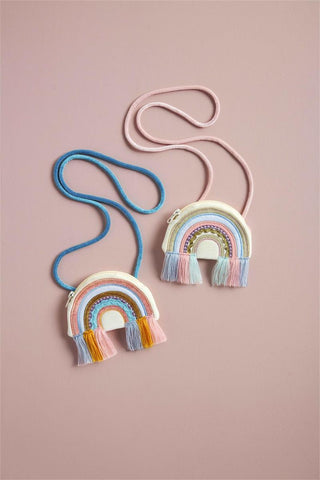 Mud Pie Rainbow Purse, Mud Pie, cf-type-handbag, cf-vendor-mud-pie, CM22, JAN23, Little Girls Handbag, Little Girls Purse, Mud Pie, Mud Pie Purse, Mud Pie Rainbow Purse, Rainbow, Rainbow Hand