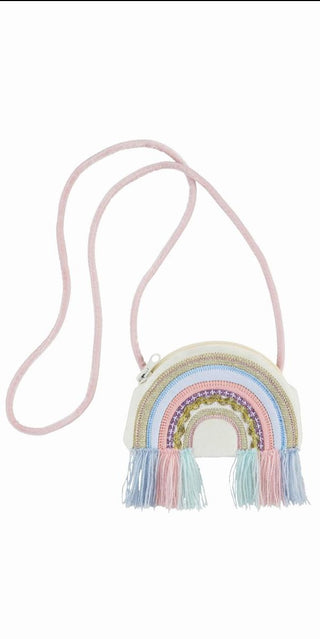 Mud Pie Rainbow Purse, Mud Pie, cf-type-handbag, cf-vendor-mud-pie, CM22, JAN23, Little Girls Handbag, Little Girls Purse, Mud Pie, Mud Pie Purse, Mud Pie Rainbow Purse, Rainbow, Rainbow Hand
