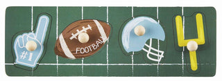 Mud Pie Sports Knob Wooden Puzzle, Mud Pie, Baseball, cf-type-toys, cf-vendor-mud-pie, Football, JAN23, Mud Pie, Mud Pie Puzzle, Mud Pie Toys, Puzzle, Puzzles, Sports Knob Wooden Puzzle, Toy,