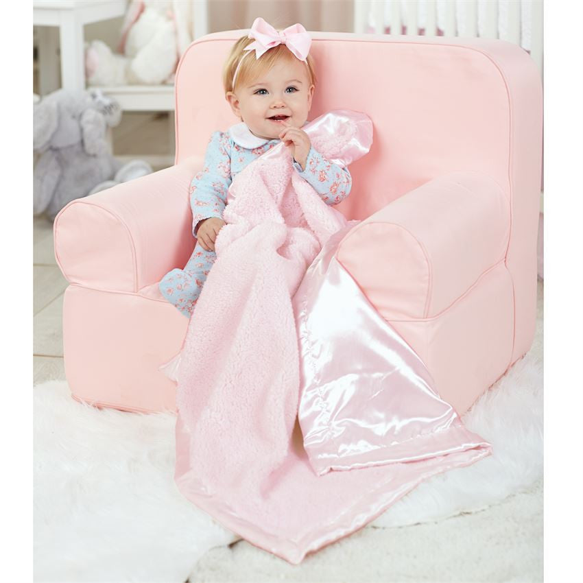 Mud Pie Pink Chenille Blanket Basically Bows Bowties