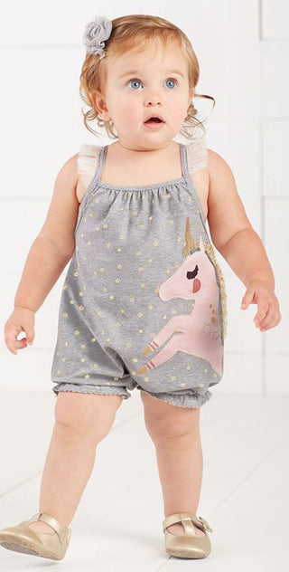 Mud Pie Unicorn Bubble Romper, Mud Pie, Baby Shower Girl, JAN23, Mud Pie, Mud Pie Baby Girl, Mud Pie Clothing, Romper, Romper for Girl, Unicorn, Unicorns, Unicorns & Magic, Romper - Basically
