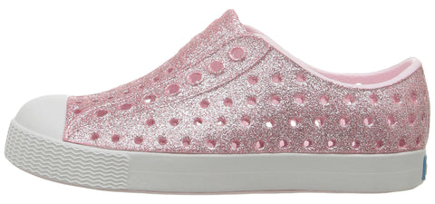 Native Jefferson Bling Shoes - Milk Pink Bling / Shell White, Native, Bling, cf-size-c10, cf-size-c12, cf-size-c13, cf-size-c2, cf-size-c4, cf-size-c5, cf-size-c6, cf-size-c7, cf-size-c8, cf-