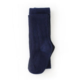 Little Stocking Co Cable Knit Tights - Navy, Little Stocking Co, Cable Knit Tights, cf-size-0-6-months, cf-size-1-2y, cf-size-3-4y, cf-size-5-6y, cf-size-6-12-months, cf-size-7-8y, cf-type-ti