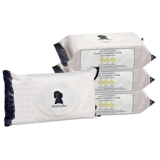 Noodle & Boo Ultimate Cleansing Cloths for bath and body, soft cloths designed for gentle cleansing of delicate skin.