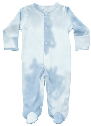 Baby Noomie Blue Tie Dye Footie with Snaps, Noomie, Baby Noomie, Baby Noomie Blue Tie Dye Footie with Snaps, Baby Noomie Tie Dye Footie with Snaps, Baby Noomie Tye Dye, Baby oomie, Cyber Mond