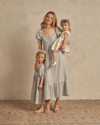 Noralee Women's Chloe Dress in Dusty Blue Gingham, Noralee, cf-size-small, cf-type-dress, cf-vendor-noralee, Chloe Dress, Dusty Blue Gingham, Nora Lee, Nora Lee Women's Dress, Noralee, Norale