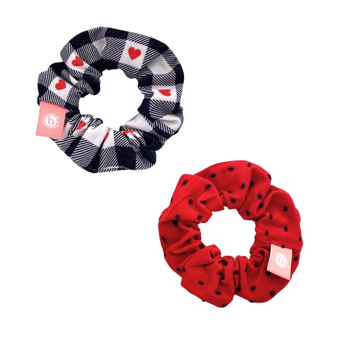 Baby Bling Plaid Heart Scrunchie 2 Pack, Baby Bling, Baby Bling, Baby Bling Fall 2022, Baby Bling Scrunchie 2 Pack, Baby Bling Scrunchie 2 Pack - Jane, Baby Bling Scrunchie Set, Baby bling Va