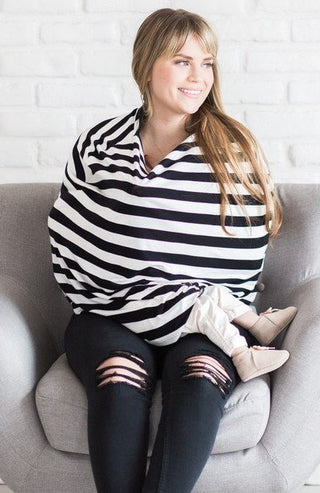 Copper Pearl Classic 5-in-1 Multi-Use Cover, Copper Pearl, All Things Holiday, Baby Shower, Black and White Stripe, Car Seat Cover, Classic Black and white Stripe, Copper Pearl, Copper Pearl 