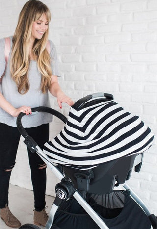 Copper Pearl Classic 5-in-1 Multi-Use Cover, Copper Pearl, All Things Holiday, Baby Shower, Black and White Stripe, Car Seat Cover, Classic Black and white Stripe, Copper Pearl, Copper Pearl 