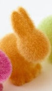 One Hundred 80 Degrees Mini Flocked Seated Bunny, One Hundred 80 Degrees, Bunny, cf-vendor-one-hundred-80-degrees, Easter, Easter Basket Ideas, Easter Bunny, Flocked Bunny, One Hundred 80 Deg