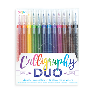 Ooly Calligraphy Duo Double Ended Markers, Ooly, Art Supplies, Arts & Crafts, Calligraphy Markers, EB Boys, EB Girls, Ooly, Ooly Calligraphy Duo Double Ended Markers, Ooly Color-Changing Mark