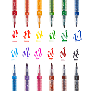 Ooly Calligraphy Duo Double Ended Markers, Ooly, Art Supplies, Arts & Crafts, Calligraphy Markers, EB Boys, EB Girls, Ooly, Ooly Calligraphy Duo Double Ended Markers, Ooly Color-Changing Mark
