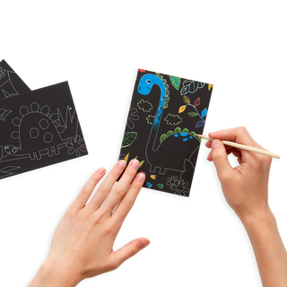 Ooly Mini Scratch & Scribble Art Kit - Dinosaur Day, Ooly, Art Supplies, Arts & Crafts, Dino, Dinosaur, Dinosaur Day Mini Scratch & Scribble Art Kit, EB Boys, Monster, Monsters, Ooly, Ooly Di