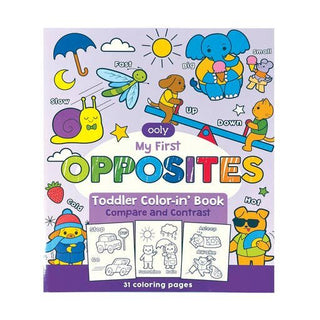 Ooly Toddler Coloring Book - Opposites, Ooly, Coloring Book, EB Boy, EB Boys, EB Girls, Feelings, Ooly, Ooly Toddler Coloring Book, Opposites, Stocking Stuffer, Stocking Stuffers, Coloring Bo