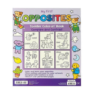 Ooly Toddler Coloring Book - Opposites, Ooly, Coloring Book, EB Boy, EB Boys, EB Girls, Feelings, Ooly, Ooly Toddler Coloring Book, Opposites, Stocking Stuffer, Stocking Stuffers, Coloring Bo