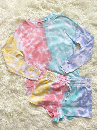 Paper Flower Multi-Color Tie Dye L/S Top, Paper Flower, cf-size-large-12, cf-size-medium-8-10, cf-size-xlarge-14, cf-type-tee, cf-vendor-paper-flower, CM22, Girls Tank Top, JAN23, Long Sleeve