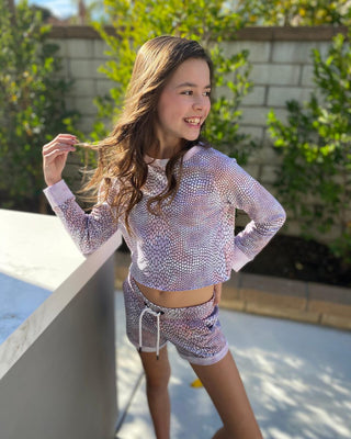 Paper Flower Snake Print Sweatshirt, Paper Flower, cf-size-large-12, cf-type-sweatshirt, cf-vendor-paper-flower, CM22, JAN23, Paper Flower, Paper Flower Snake Print, Paper Flower Sweatshirt, 