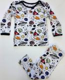 Peregrine Kidswear Space Doddle Premium Toddler 2pc Pajama Set, Peregrine Kidswear, Astronaut, Bamboo Pajamas, CM22, Pajamas, Peregrine, Peregrine Blanket, Peregrine Kidswear, Peregrine Sleep