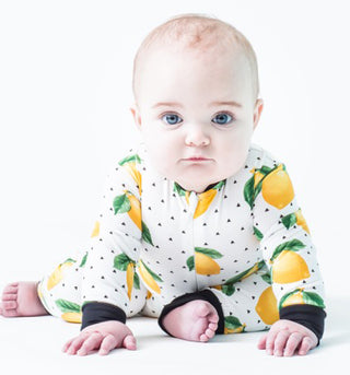 Peregrine Kidswear Lemons Premium Footless Sleeper, Peregrine Kidswear, CM22, Footless, Footless Sleeper, KicKee Pants, Lemons, Peregrine, Peregrine Footless Sleeper, Peregrine Kidswear, Pere
