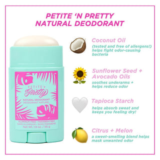 Petite 'n Pretty Natural Deodorant, Petite 'n Pretty, cf-type-makeup, cf-vendor-petite-n-pretty, Cleanser, Deodorant, Makeup, Natural Deodorant, Petite and Pretty, Petite N Pretty, Stocking S