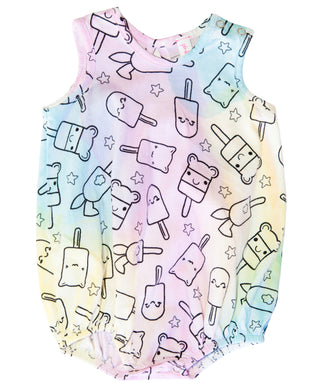 Pink Peony Kids Popsicle Unicorn Tie Dye Bubble Onesie, Pink Peony Kids, Bubble, Bubble Romper, cf-size-18-24-months, cf-size-6-9-months, cf-size-9-12-months, cf-type-bubble-romper, cf-vendor