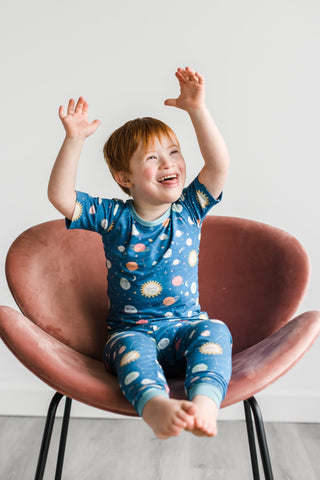 Little Sleepies Space S/S Bamboo 2pc Pajama Set, Little Sleepies, Bamboo Pajama, Bamboo Pajama Set, Bamboo Pajamas, Bestaroo Pajamas, CM22, Little Sleepies, Little Sleepies Bamboo, Little Sle