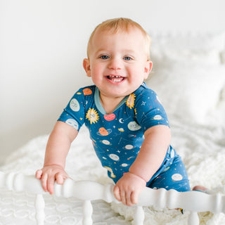 Little Sleepies Space S/S Bamboo 2pc Pajama Set, Little Sleepies, Bamboo Pajama, Bamboo Pajama Set, Bamboo Pajamas, Bestaroo Pajamas, CM22, Little Sleepies, Little Sleepies Bamboo, Little Sle