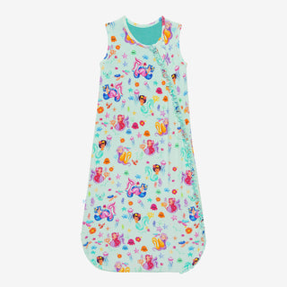 Posh Peanut 1.0 Tog Ruffled Sleeveless Sleep Bag - Kai, Posh Peanut, cf-size-0-6-months, cf-type-sleep-bag, cf-vendor-posh-peanut, Mermaid, Mermaids, Posh Custom Sale, Posh Peanut, Posh Peanu