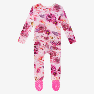 Posh Peanut Amira Ruffled Zippered Footie, Posh Peanut, Amira, Posh Peanut, Posh Peanut Amira, Posh Peanut Footie, Posh Peanut Footie with Zipper, Posh Peanut Ruffled Zippered Footie, Posh Pe