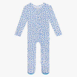 Posh Peanut Andina Ruffled Zippered Footie, Posh Peanut, Andina, Posh Peanut, Posh Peanut Footie, Posh Peanut Footie with Zipper, Posh Peanut Ruffled Zippered Footie, Posh Peanut Zippered Foo