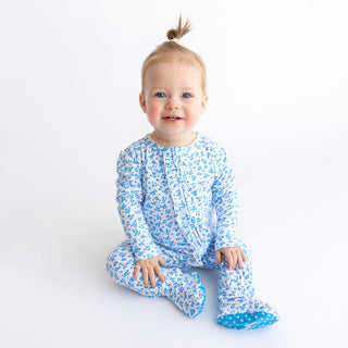 Posh Peanut Andina Ruffled Zippered Footie, Posh Peanut, Andina, Posh Peanut, Posh Peanut Footie, Posh Peanut Footie with Zipper, Posh Peanut Ruffled Zippered Footie, Posh Peanut Zippered Foo