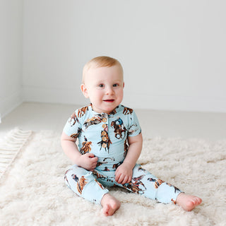 Posh Peanut Brody S/S Henley Romper, Posh Peanut, Posh Custom Sale, Posh Peanut, Posh Peanut Brody, Posh Peanut Horse, Posh Peanut Romper, Posh Peanut S/S Henley Romper, POSH40, PP Mother's D