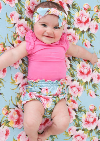 Posh Peanut Bubblegum Capsleeve Bodysuit & Carolina Floral Bloomer Set, Posh Peanut, Black Friday, Cyber Monday, Els PW 8258, End of Year, End of Year Sale, Infant Girls, Posh Peanut, Posh Pe