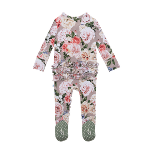 Posh Peanut Cassie Ruffled Zippered Footie, Posh Peanut, Posh Custom Sale, Posh Peanut, Posh Peanut Cassie, Posh Peanut Cassie Ruffled Zippered Footie, Posh Peanut Footie, Posh Peanut Footie 
