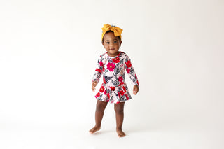 Posh Peanut Chloe L/S Twirl Skirt Bodysuit, Posh Peanut, Posh Peanut, Posh Peanut Chloe, Posh Peanut Chloe L/S Twirl Skirt Bodysuit, Posh Peanut Dress, Posh Peanut Fall 2020, Posh Peanut Twir