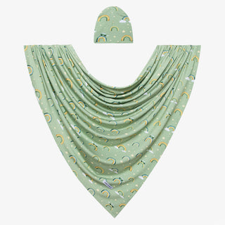 Posh Peanut Desean Swaddle & Beanie Set, Posh Peanut, Posh Peanut, Posh Peanut Desean, Posh Peanut Desean Swaddle & Beanie Set, Posh Peanut Fall 2021, Posh Peanut Infant Swaddle & Beanie Set,