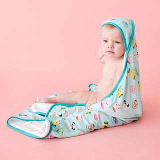 Posh Peanut Donuts Hooded Towel, Posh Peanut, Donuts, Hooded Towel, Posh Peanut, Posh Peanut Donuts, Posh Peanut Hooded Towel, Posh Peanut Towel, POSH40, Hooded Towel - Basically Bows & Bowti