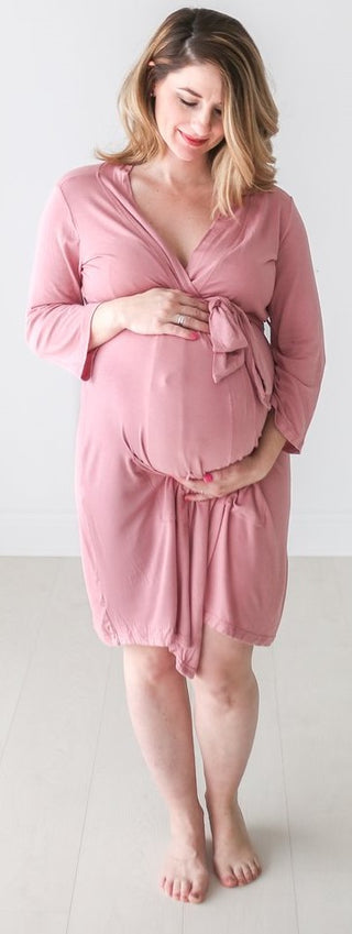 Posh Peanut Dusty Rose Mommy Robe, Posh Peanut, Maternity Robe, Nursing Robe, Posh Custom Sale, Posh Peanut, Posh Peanut Dusty Rose, Posh Peanut Dusty Rose Mommy Robe, Posh PEanut Mommy Robe,