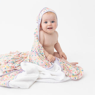 Posh Peanut Estelle Ruffled Hooded Towel, Posh Peanut, Estelle, Hooded Towel, Posh Peanut, Posh Peanut Estelle, Posh Peanut Hooded Towel, Posh Peanut Ruffled Hooded Towel, Posh Peanut Towel, 