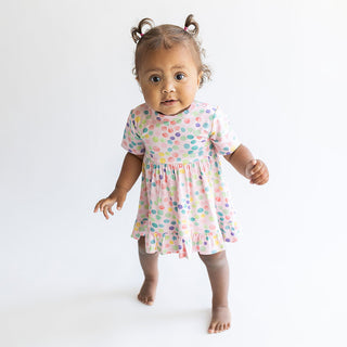 Posh Peanut Estelle Short Sleeve Ruffled Bodysuit Dress, Posh Peanut, Estelle, Posh Peanut, Posh Peanut Estelle, Posh Peanut Short Sleeve Ruffled Bodysuit Dress, POSH40, Short Sleeve Ruffled 