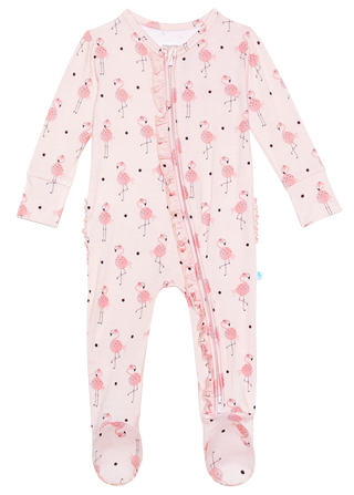 Posh Peanut Frida Ruffled Zippered Footie, Posh Peanut, Footie with Zipper, Posh Peanut, Posh Peanut Flamingo, Posh Peanut Footie, Posh Peanut Footie with Zipper, Posh Peanut Frida, Posh Pean