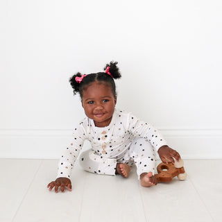 Posh Peanut Jamie Polka Dot Henley Button Romper with Pocket, Posh Peanut, Cyber Monday, Posh Peanut, Posh Peanut Henley, Posh Peanut Henley Button Romper with Pocket, Posh Peanut Jamie Polka