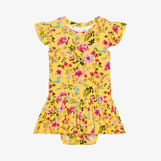 Posh Peanut Kina Ruffled Capsleeve Basic Twirl Skirt Bodysuit, Posh Peanut, cf-size-6-12-months, cf-type-dress, cf-vendor-posh-peanut, Kina, Posh Peanut, Posh Peanut Kina, Posh Peanut Ruffled