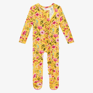 Posh Peanut Kina Ruffled Zippered Footie, Posh Peanut, Kina, Posh Peanut, Posh Peanut Footie, Posh Peanut Footie with Zipper, Posh Peanut Kina, Posh Peanut Ruffled Zippered Footie, Posh Peanu
